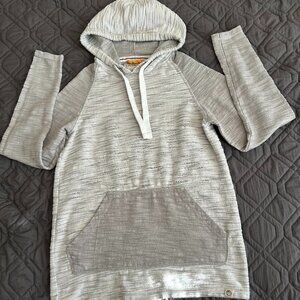 Free Planet Hoodie Sweater Pullover Size S Unisex Gray Long Kangaroo Pocket